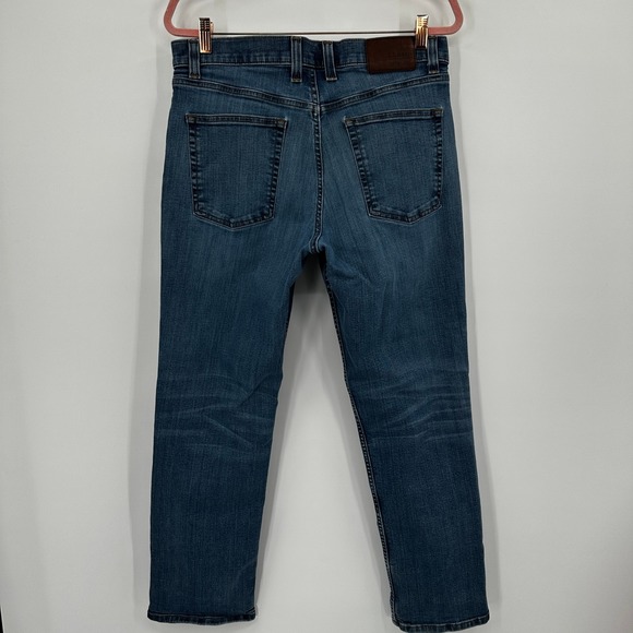 LL Bean Men Jeans 34x29 Blue Denim Straight Leg Casual Work Pants - Picture 7 of 13